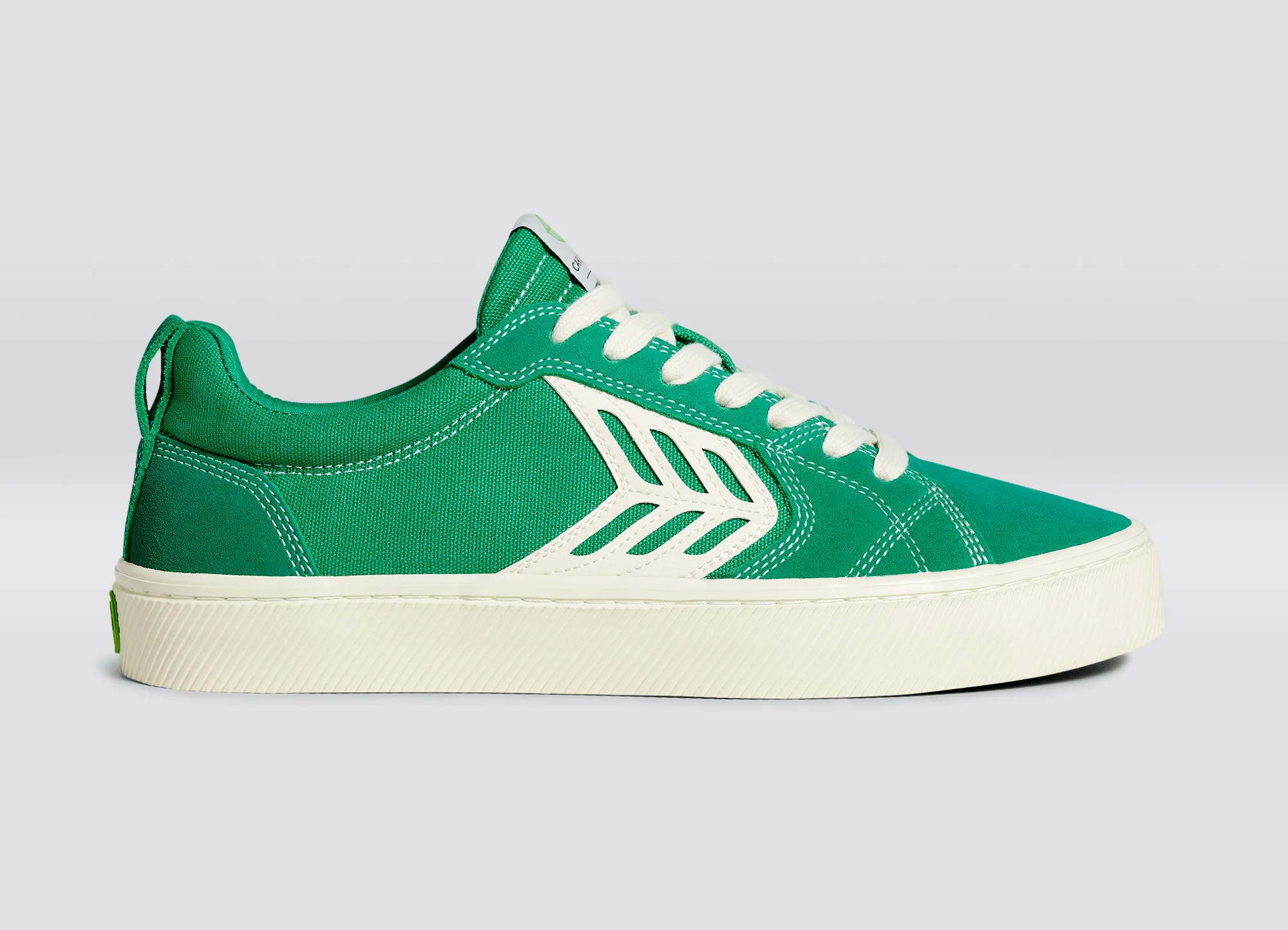 Cariuma Catiba Low Green Suede - Peach and Bones Skateshop