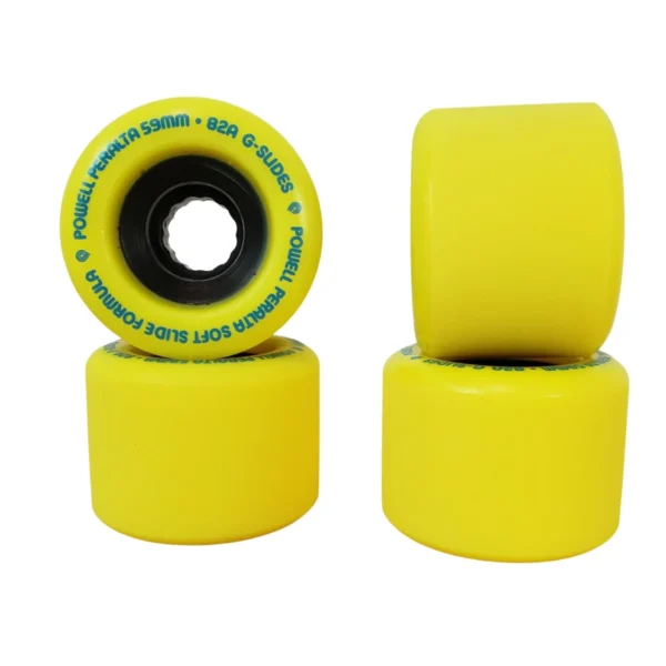 Powell Peralta Wheels 59mm 85A G-Slides Yellow - Peach and Bones Skateshop