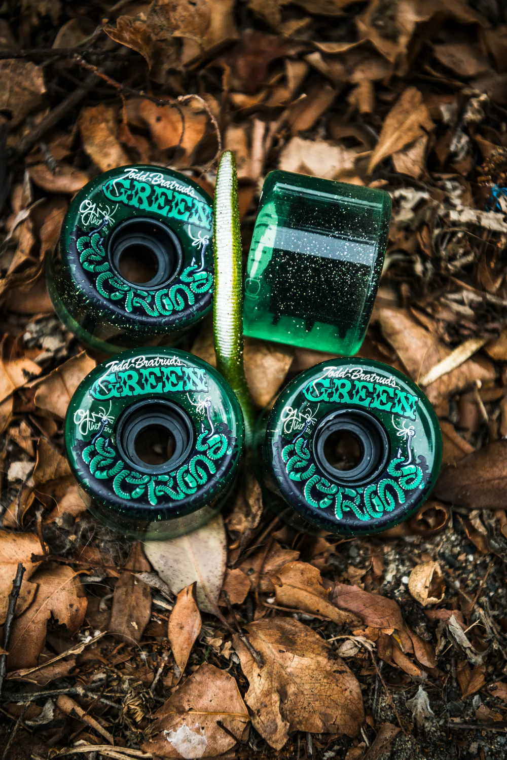 Peach and Bones Skateshop CDMX OJ Wheels 60mm 78A Green Worms Super Juice - Image 6