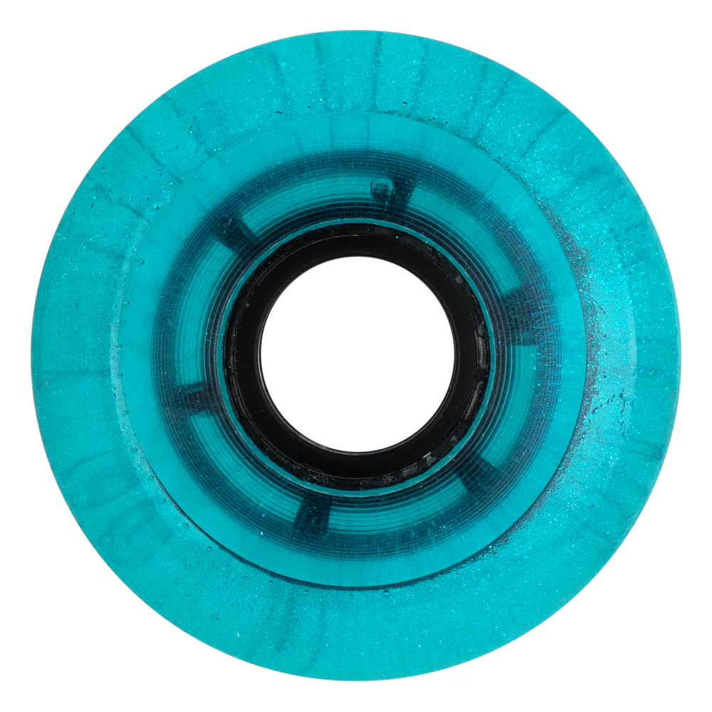 Peach and Bones Skateshop CDMX Ricta Wheels 57mm 78A Iridescent Clouds Blue - Image 2