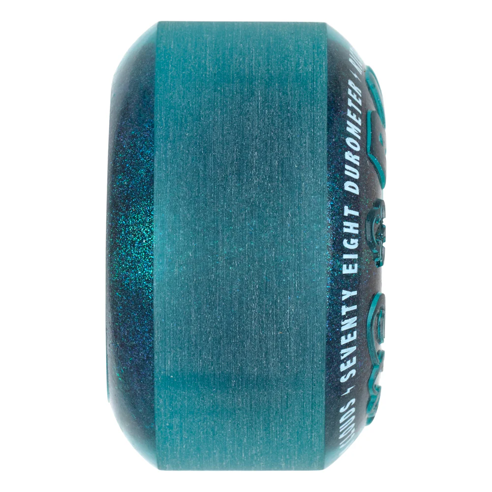 Peach and Bones Skateshop CDMX Ricta Wheels 57mm 78A Iridescent Clouds Blue - Image 3