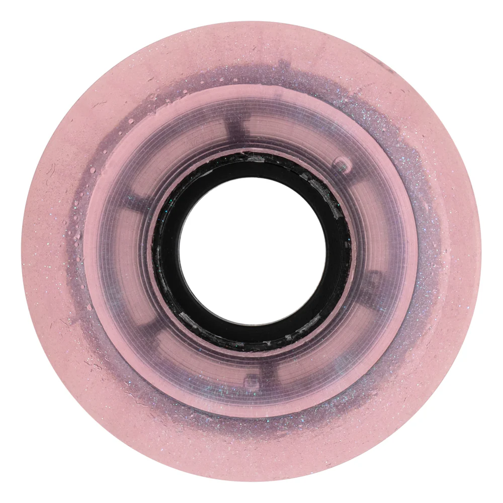 Peach and Bones Skateshop CDMX Ricta Wheels 55mm 78A Iridescent Clouds Pink - Image 2