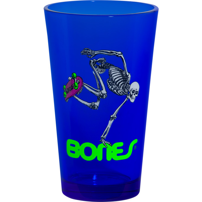 Peach and Bones Skateshop CDMX Powell Peralta Vaso Glass Skateboard Skeleton