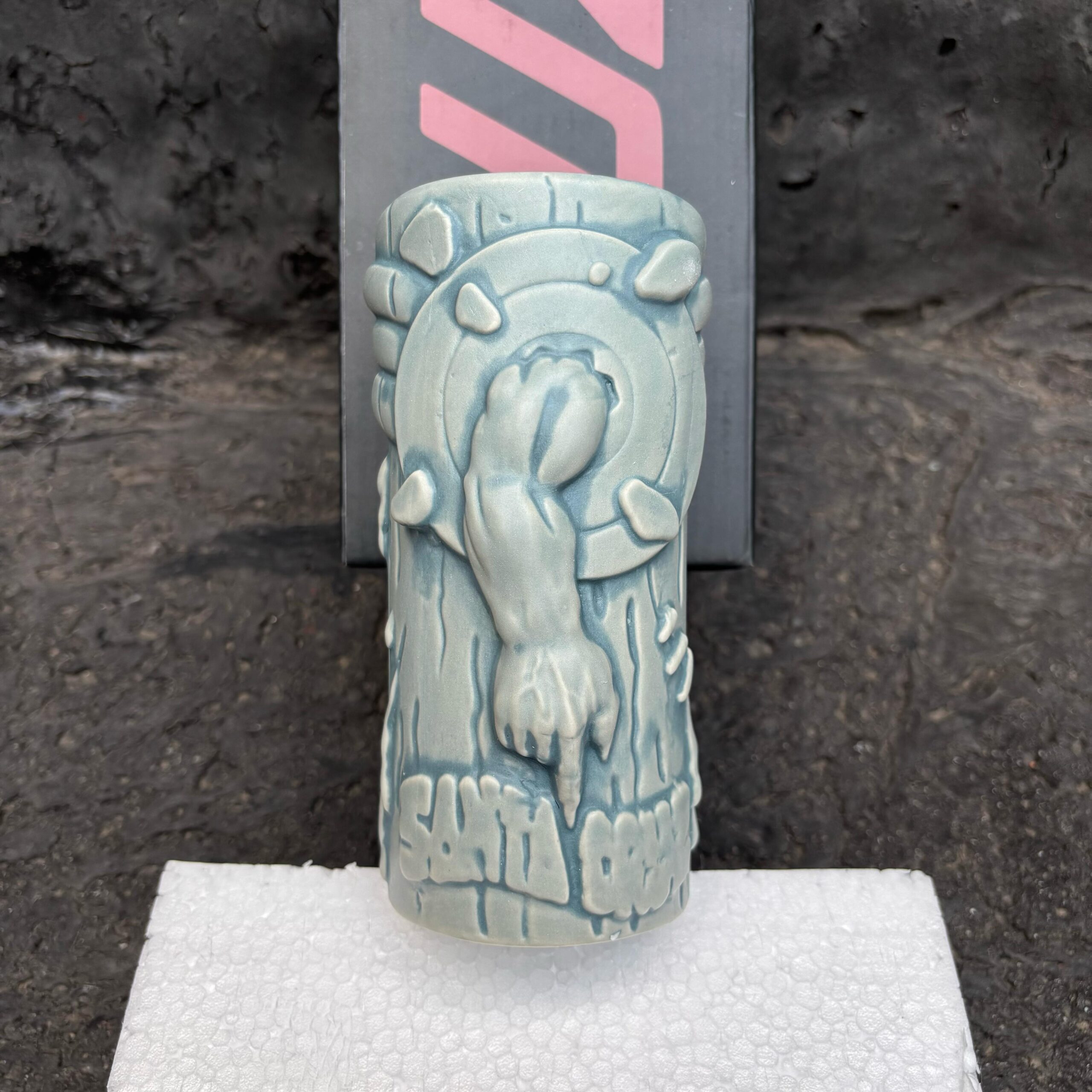 Peach and Bones Skateshop CDMX Santa Cruz Mug Roskopp Tiki Mug - Image 3